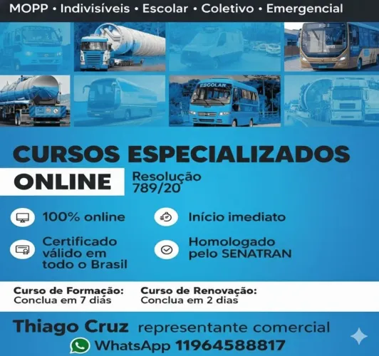 Cursos especializados de transporte