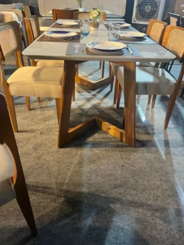 Mesa Maya 1,80x0,90 com 6 Cadeiras Alasca