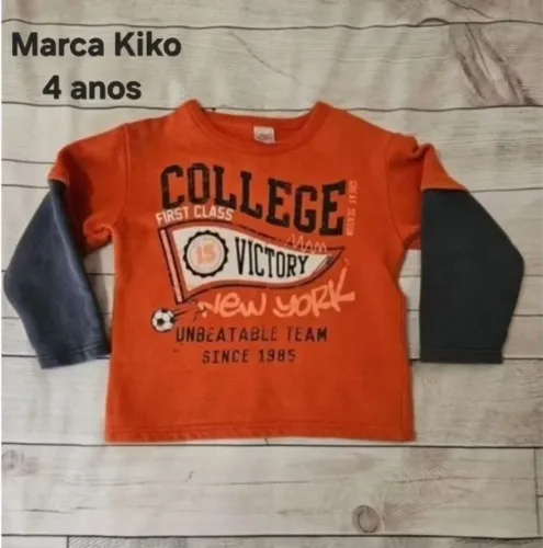 Moletom, marca Kiko, 4 anos menino
