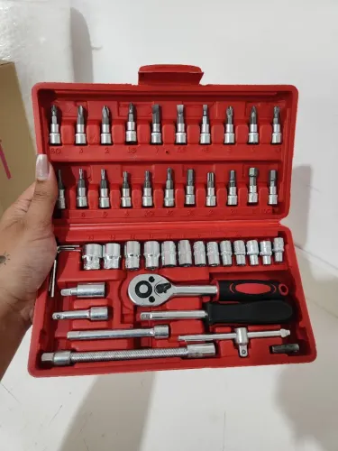 Jogo de Soquetes e Bits com Catraca - Kit Completo