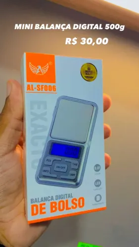 Mini Balança Portátil 500 gramas