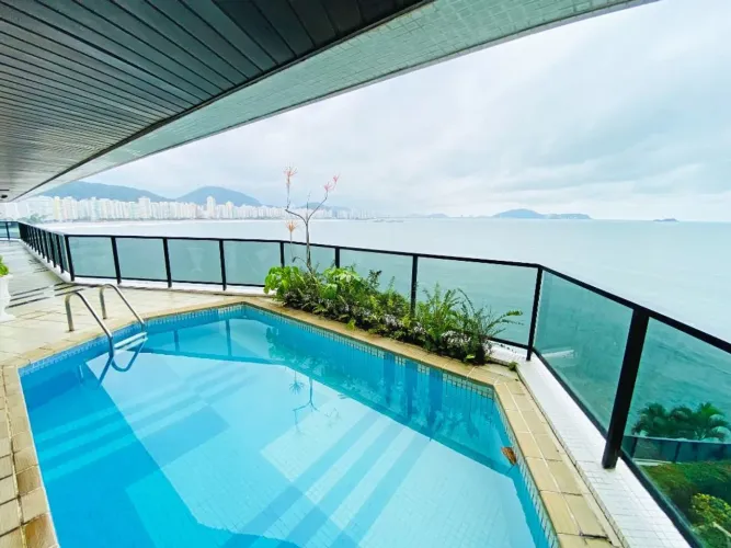 Apartamento a venda no Guarujá - alto padrão com lazer privativo e vista deslumbrante para