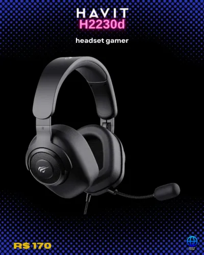 [ LACRADO] /Fone Headset Gamer HAVIT / Som muito bom  / Microfone removivel