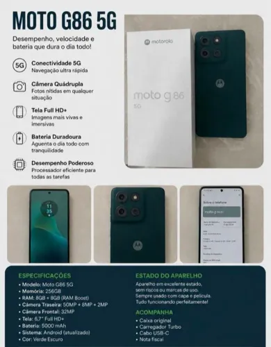 Celular moto G86