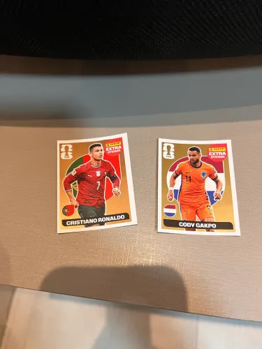Figurinha Legend Cr7 Cristiano Ronaldo bronze e Gakpo gold
