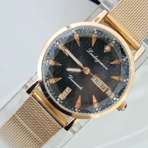 Relógio Feminino Diamands 312 3ATM À Prova D?Água Social Aço inox Rose