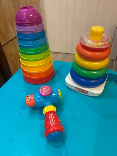 Kit com 3 Brinquedos Fisher Price