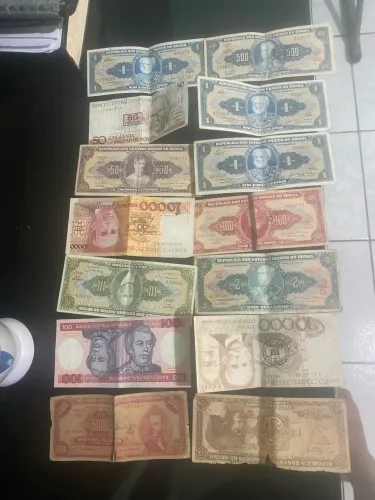 Cédulas antigas vendo