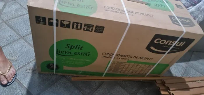 AR-CONDICIONADO CONSUL SPLIT 7.000 BTUs, NOVO E LACRADO, 220W