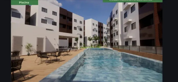 Apartamento para Venda em João Pessoa, Cidade dos Colibris, 2 dormitórios, 1 suíte, 2 banh