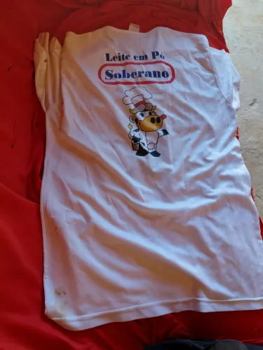 Camisa rara da soberano leite em pó