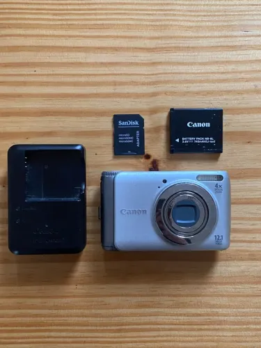 CANON POWERSHOT A3100 PRATA PERFEITA!