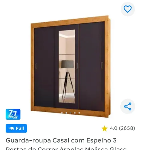 Roupeiro para vender hoje!! 1 mês de uso!!