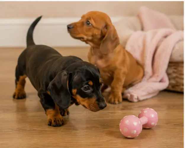 Filhotinhos dócil e alegre Teckel/Dachshund/Salsicha/Salsichinha/Basset/Cofap