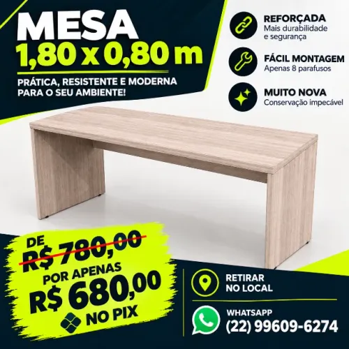 Mesa de Escritório em MDP