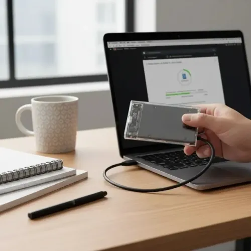 Unidade HD Externa de Back-up Original Toshiba 500 GB USB 3.0 p/ Mac/PC/PS/SmarTV/XBox/AIO