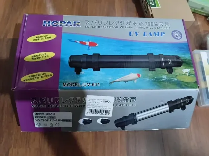 Filtro Uv Para  Aquário Hopar Uv-611 7w 220v Usado