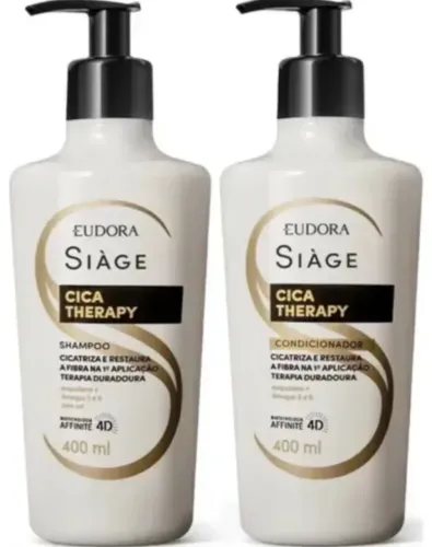 Eudora Siàge Cica Therapy Shampoo + Condicionador 400ml (Lacrados)
