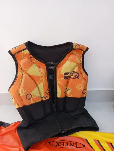 Colete flutuador neoprene para pessoas até 60 kg