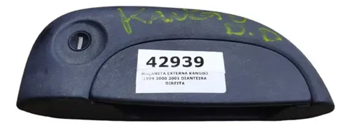 Maçaneta Externa Kangoo 1999 2000 2001 Dianteira Direita Preto Dianteira