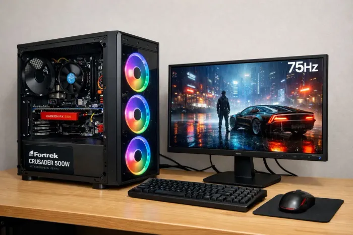 PC Gamer Completo + Monitor 75 Hz