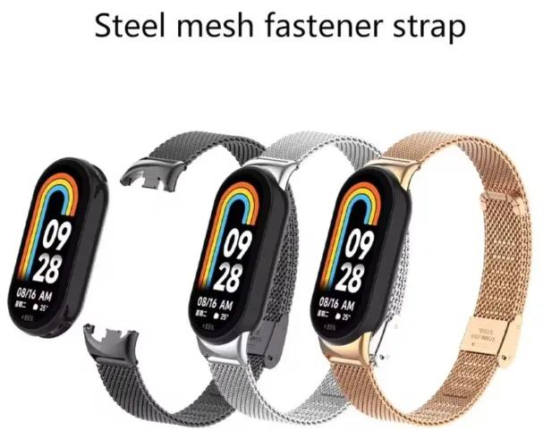Pulseira de aço inox para Mi band
