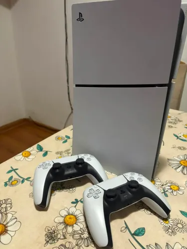Ps5 Slim mídia digital com duas manetes
