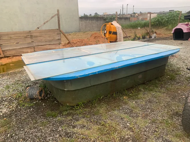 Piscina de Fibra 3x2x0,50 Sem Rachaduras - Oportunidade