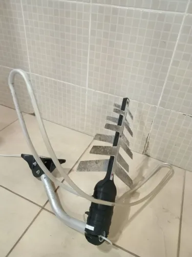 Antena Digital Alta Captação Sinal Hdtv Digital Com Cabo Aquário
