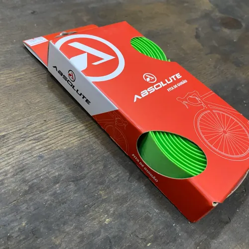 Rf121 Fita de guidão de bike Speed / Triathlon com plug Verde ciclismo