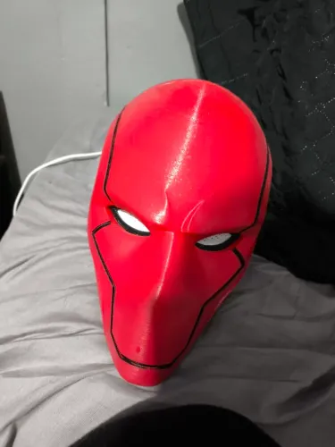 Capacete cosplay, capuz vermelho DC