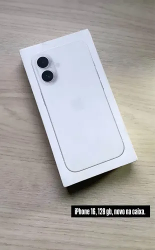 iPhone 16 Branco 128GB Lacrado