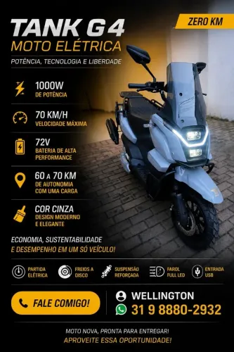 Vendo moto elétrica (autopropelido). Não precisa de carteira nem emplacamento.