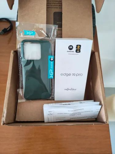Motorola Edge 70 Pro Madeira + Extras + NF e Garantia 