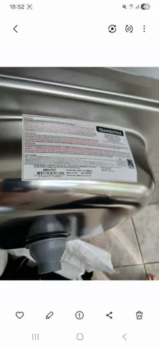 Vendo bancada de inox p/ pia cozinha