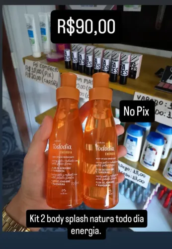 2 body splash natura por 90 reais