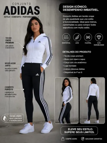 Conjunto adiantas em crepe