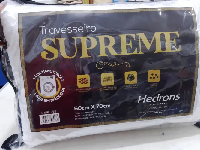 Travesseiro com enchimento de fibra de silicone 