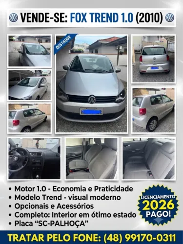 Volkswagen Fox City 1.0 MI/ 1.0mi Total Flex 8V 5P 2010