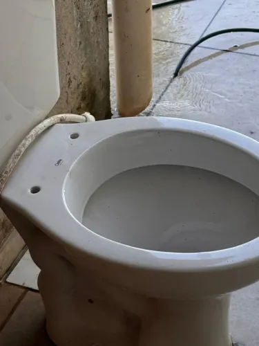 Vaso sanitário celite com descarga acoplada 