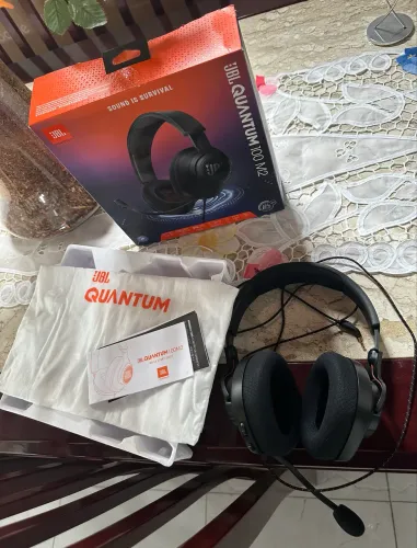 Headset Gamer JBL Quantum 100 M2 Preto - Completo Com Caixa