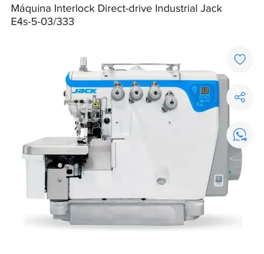 Máquina de Costura Interlock Direct-Drive Industrial Jack -E4s-5-03/333