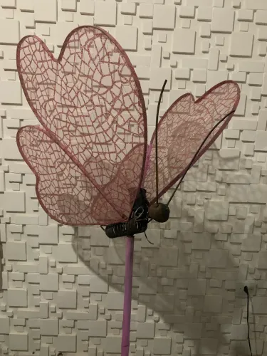 Borboleta aço e Led de fada 495,00