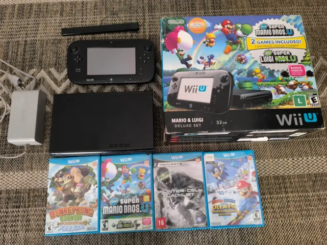 Wii U COMPLETO, SERIAL BATENDO.