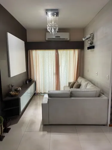 Apartamento mobiliado na Praia da Ponta Negra com 1 suíte de casal, 2 quartos, 2 banheiros