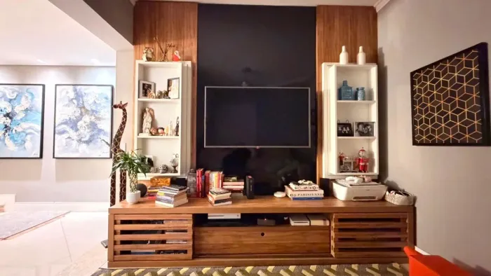 Painel para tv e rack