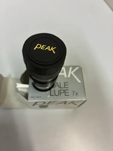 Lupa de Medição PEAK Scale Lupe 7x No. 1975 Original Japonesa