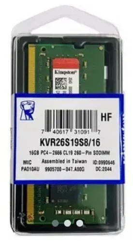 Memória Kingston 16gb