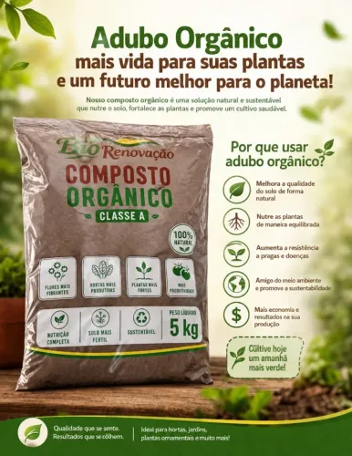 Composto orgânico para distribuidor
