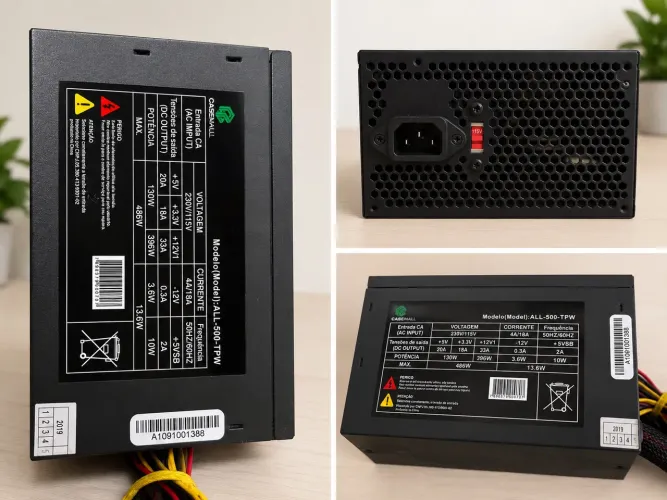 Fonte Casemall 500W em ótimo estado e funcionando perfeitamente